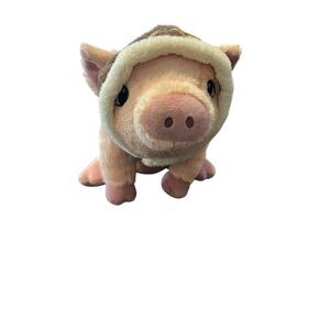 Compendium Pink Flying Aviator Pig Plush Cute Stuffed Animal 9"
